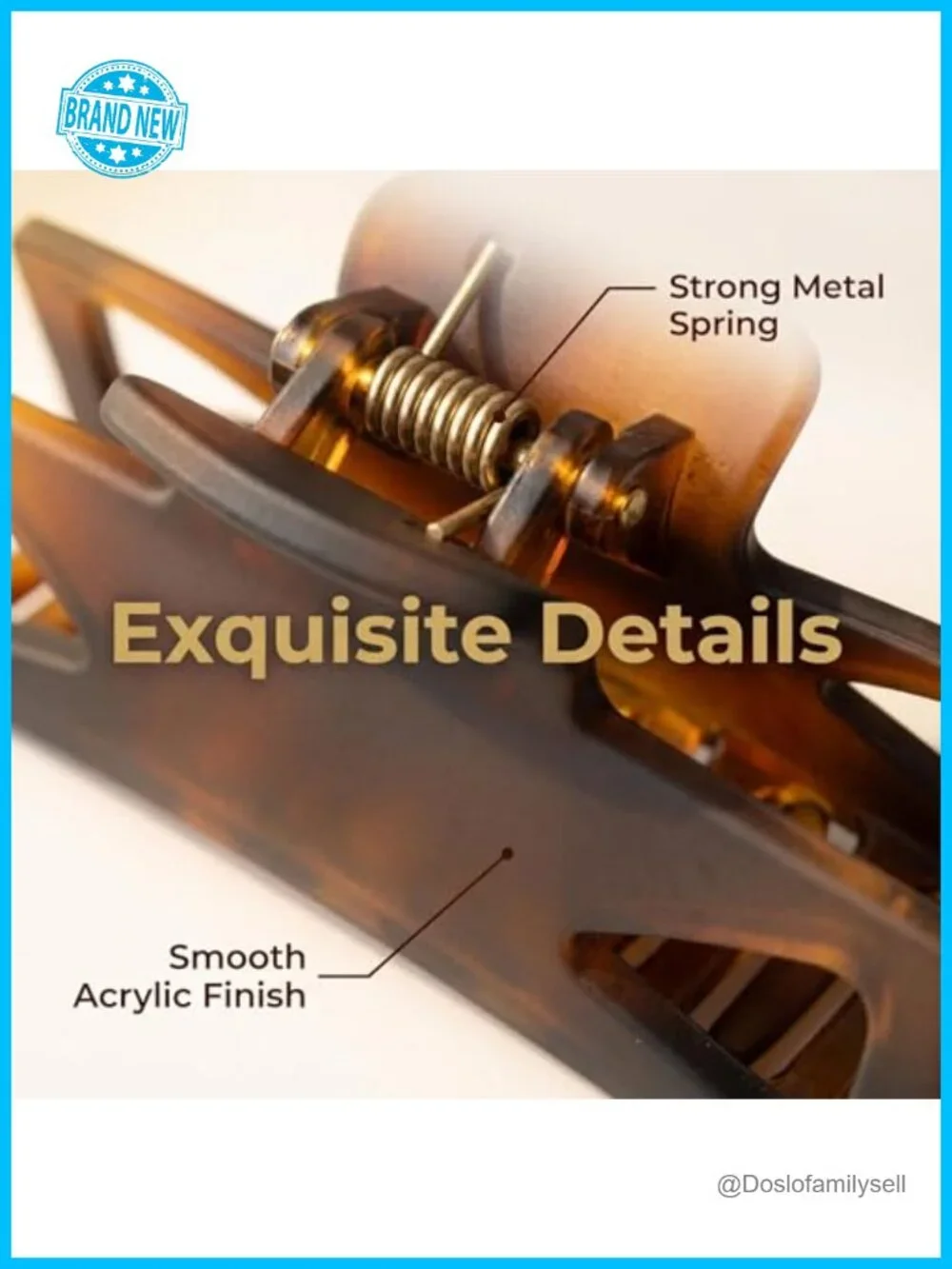 PREMIUM ACETATE HAIR CLAW CLIPS NON-SLIP STRONG HOLD HAIR ACCESSORIES